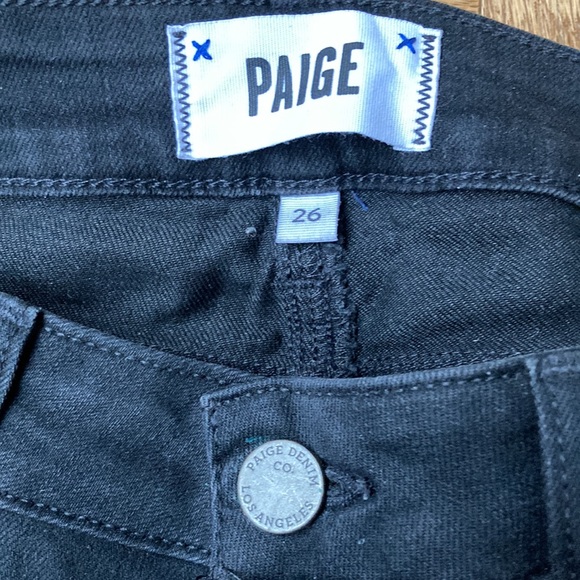 **SOLD** Paige weathered black jeans - Picture 2 of 6